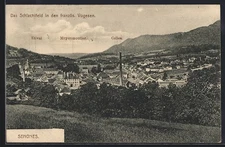 CPA Senones, vue générale avec Etival, celles et Moyenmoutier 