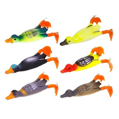 3D Duck Soft Angelköder Haken Schwimmende Entenköder Salzwassergerät