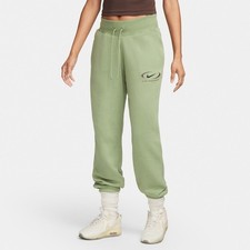 Nike Phoenix Fleece Women's High Waisted Green Sweatpants Oversized FN7716-386