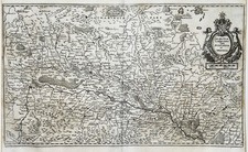 Alsace Elsass Breisgau Sundgau Basel Breisach Karte Kupferstich Merian 1650