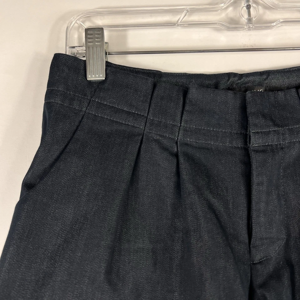 Pantalones cortos Mossimo para mujer talla 4 plisados cambray tiro bajo lavado oscuro elásticos Foto 2 de 4