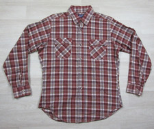 Vintage 80s Levis Flannel Shirt Men's L 100 Cotton Plaid Western Style Pocket