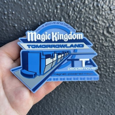 Disney Parks WDW Magic Kingdom Tomorrowland People Mover Magnet 4'' x 3 1/2'' NEW