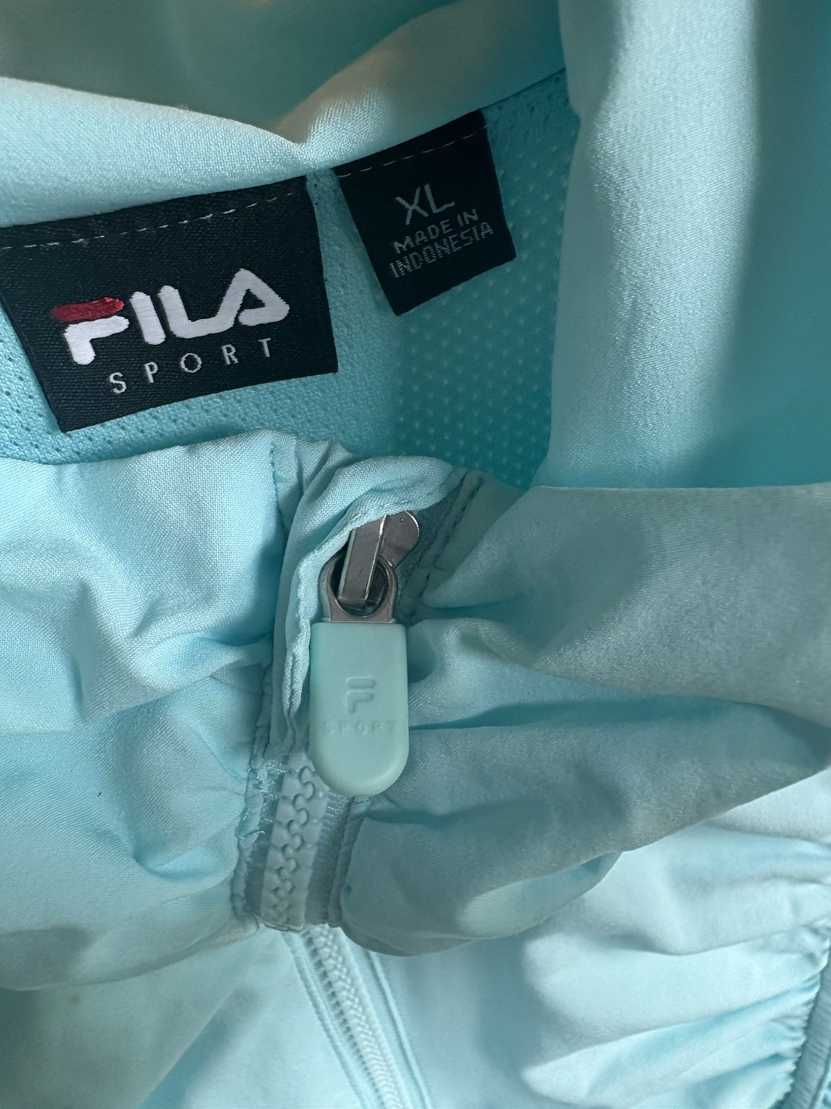 Giacca sportiva Fila donna XL full zip manica lunga fori pollice performance corsa