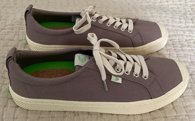 Cariuma Mens OCA Low Canvas Sneakers Size 10M/11.5W Taupe Sustainable Preppy