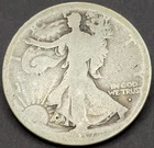 1917  S On Obverse San Francisco Mint 50C Walking Liberty Half Dollar