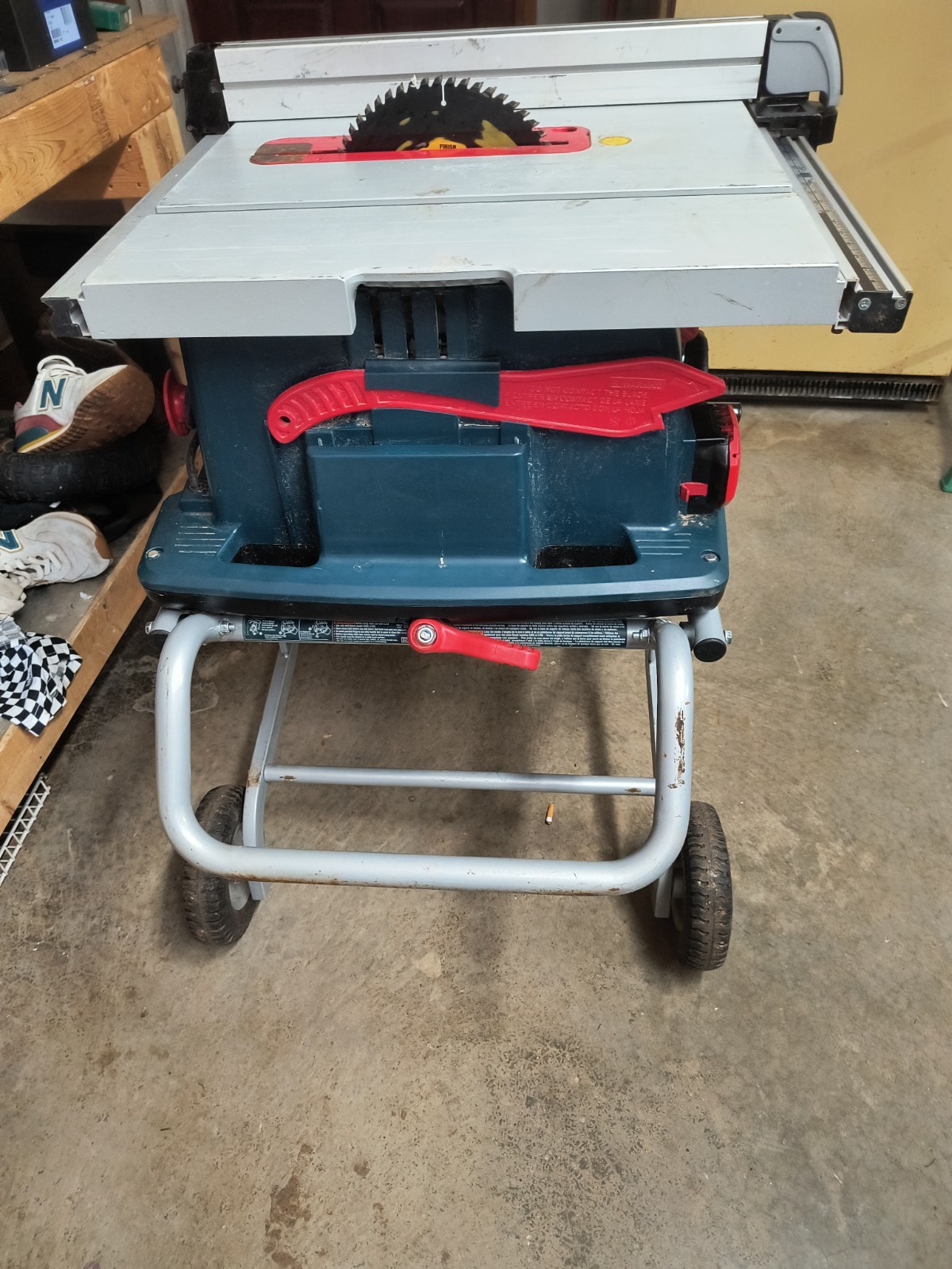 Bosch 4100DG09 10-inch Worksite Table Saw with Gravity-Rise Wheeled Stand for Easy Transport-image