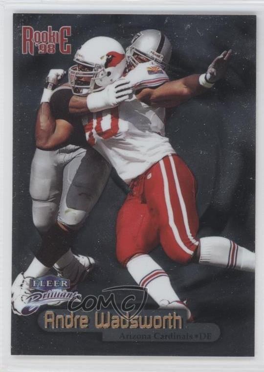 1998 Fleer Brilliants Andre Wadsworth #142 Rookie RC 0a1
