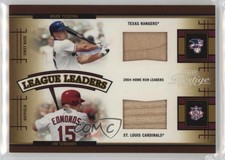 2005 Playoff Prestige League Leaders Double Bats Jim Edmonds Mark Teixeira 0oc8
