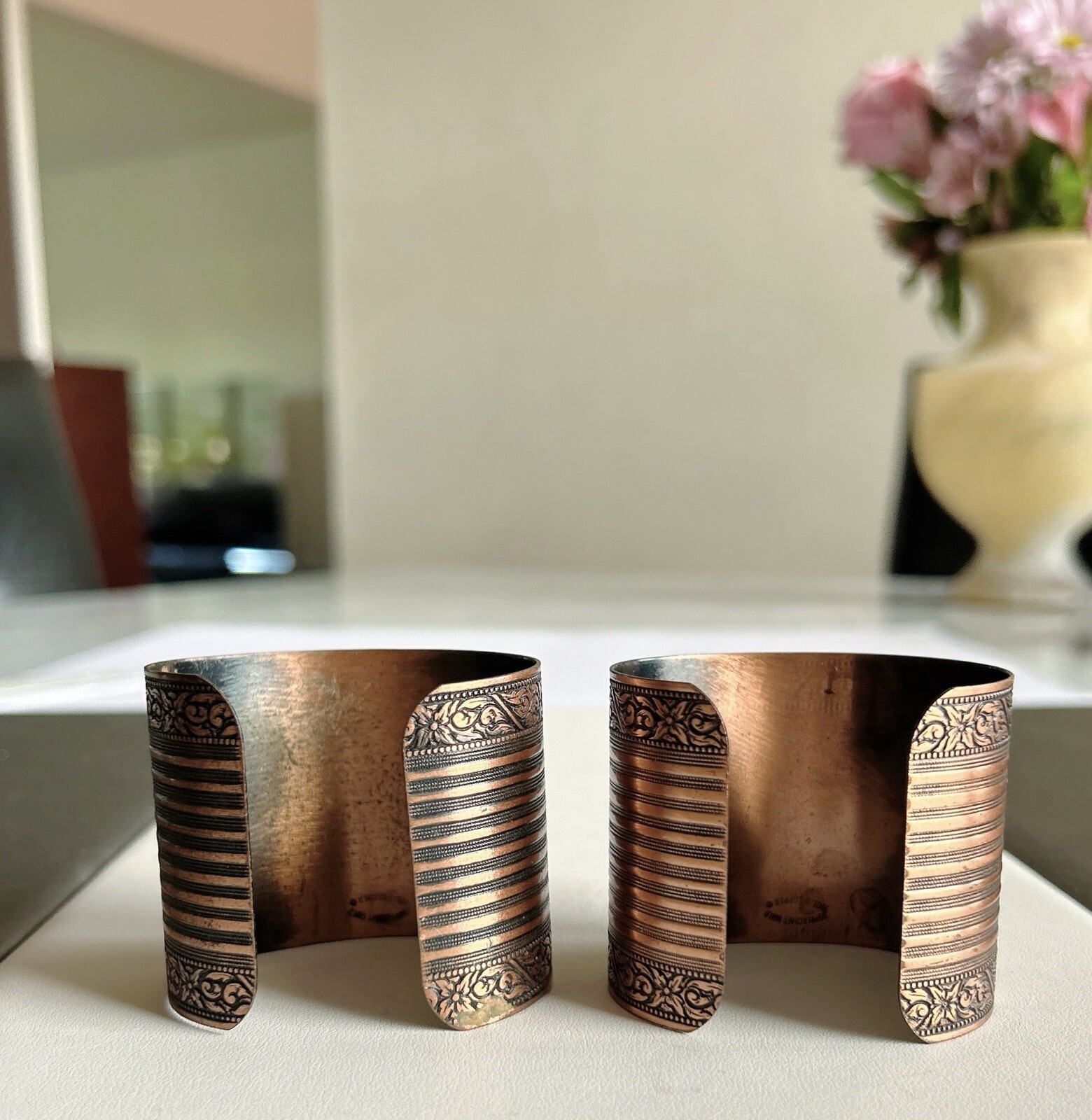 Two 2 Coppercraft Guild Solid Copper Cuffs - image 2