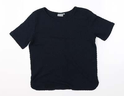 B Young Damen Bluse blau Polyestermischung Größe M