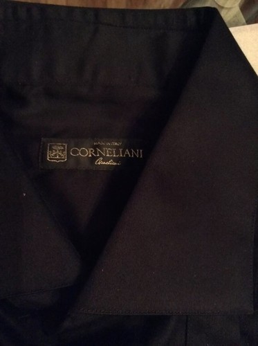NEW Corneliani Tuxedo Front French Cuff Black Dress Shirt - 16/41 - Picture 2 of 4