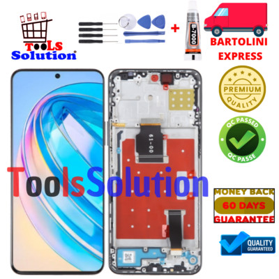 Display Für Honor X8A CRT-LX1 LX2 LX3 LCD + Bildschirmrahmen IPS Wie Original