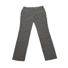 NWT Diane Von Furstenberg Women  s Black And Ivory Geoprint Pants, Size 6, NWT