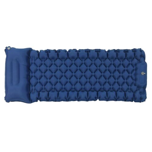 (Blue) Camping Sleeping Pad Inflatable Camping Mattress With Pillow