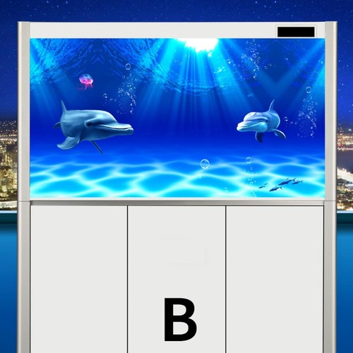Fish Tank Deep Sea Background Sticker Ocean Landscaping Picture Poster - Picture 8 of 19