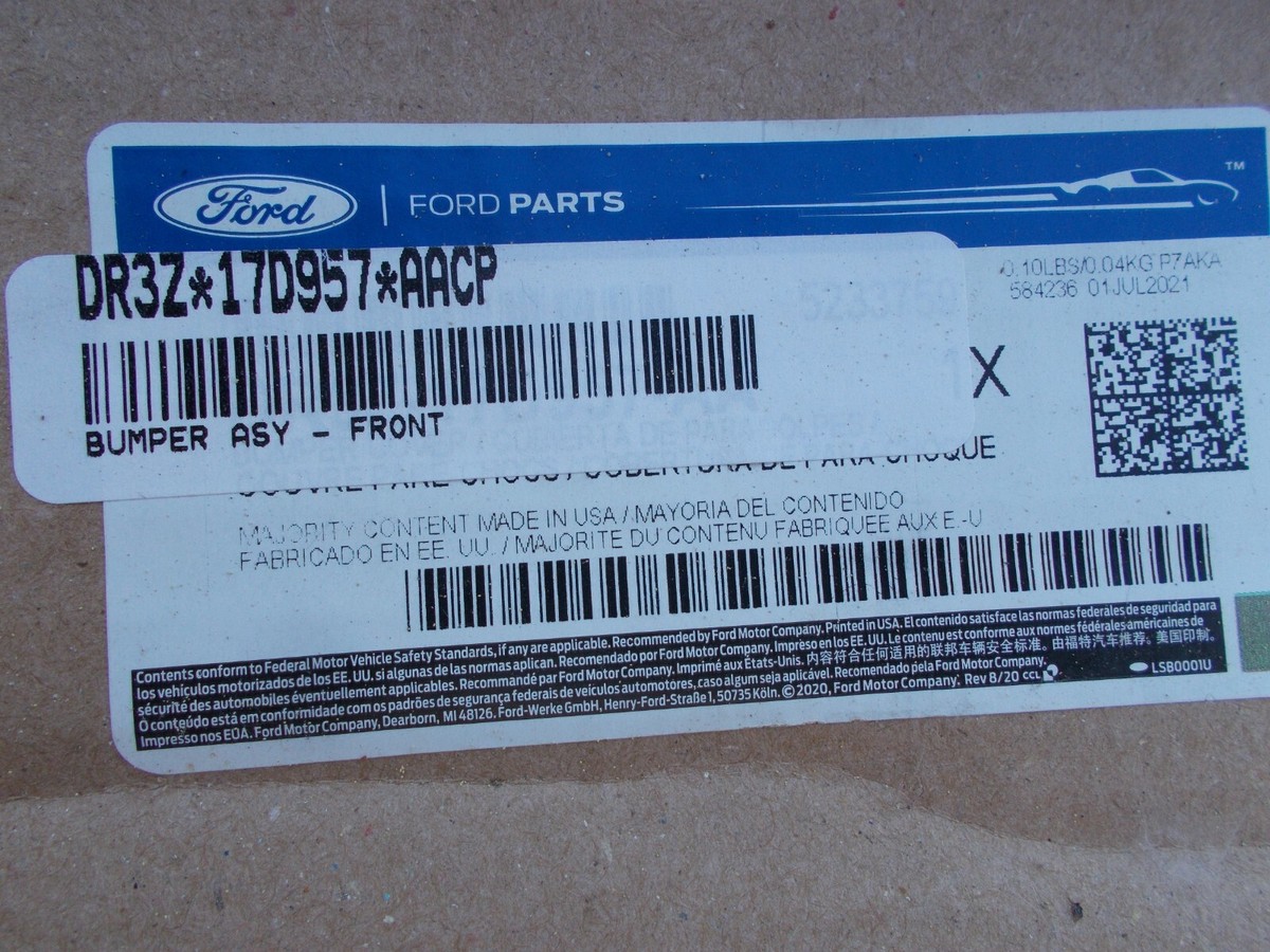New Ford Front Lower Bumper Deflector DR3Z-17D957-AACP | Genuine OEM