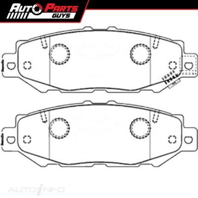 Budget Rear Brake Disc Pads fits Toyota Chaser 2.5L JZX100 96 - 01
