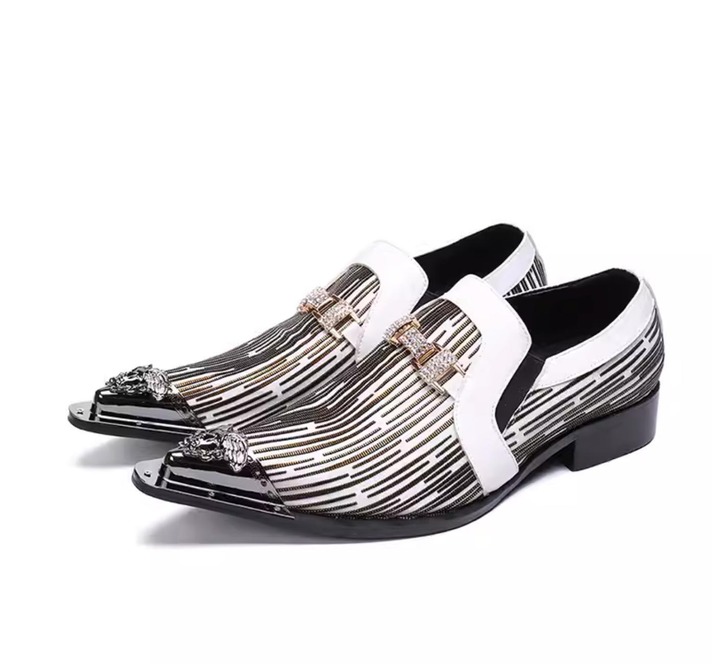 SAOLA Scarpe Oxford da uomo casual in pelle a punta britannica pull on pump pump