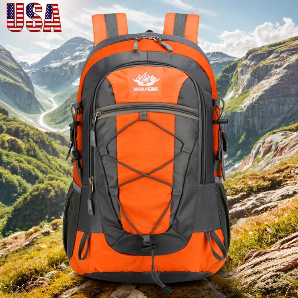 Nylon Backpack Hiking Backpack Large Capacity Travel Backpack Traveling Rucksack-image