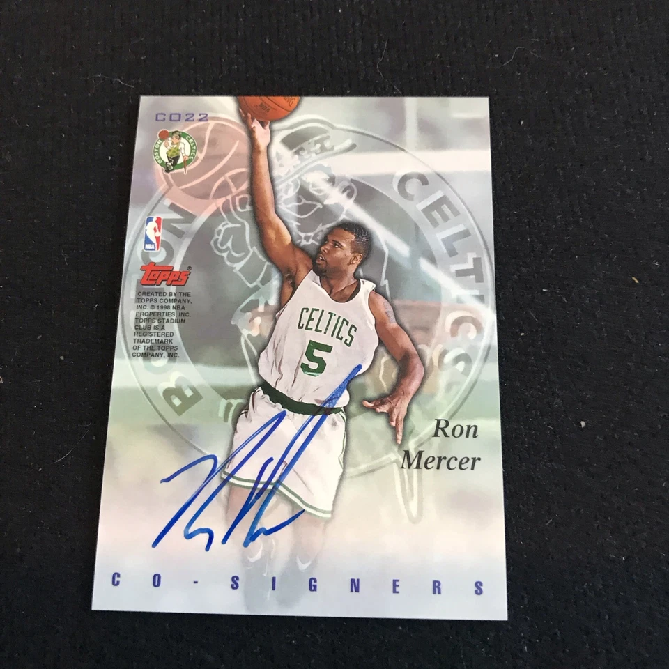 1998-99 Topps Stadium Club Dikembe Mutombo - Ron Mercer Dual Auto #CO-22 - Image 2 of 2