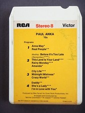 Paul Anka ( 70's ) 8 Track Tape (Pop)
