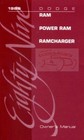 Dodge 1989 Truck Owners Manual Owner'S Book
