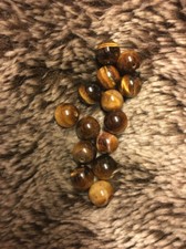 10mm Golden Brown Tigers Eye Gemstone Round Loose Beads