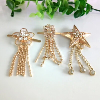 Quaste Clip Schnalle Strass Dekoration Anhänger Taschen Kleidung DIY Leder Craft - Bild 1 von 4