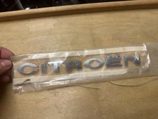 Original emblem lettering Citroen classic car tailgate, NOS rare