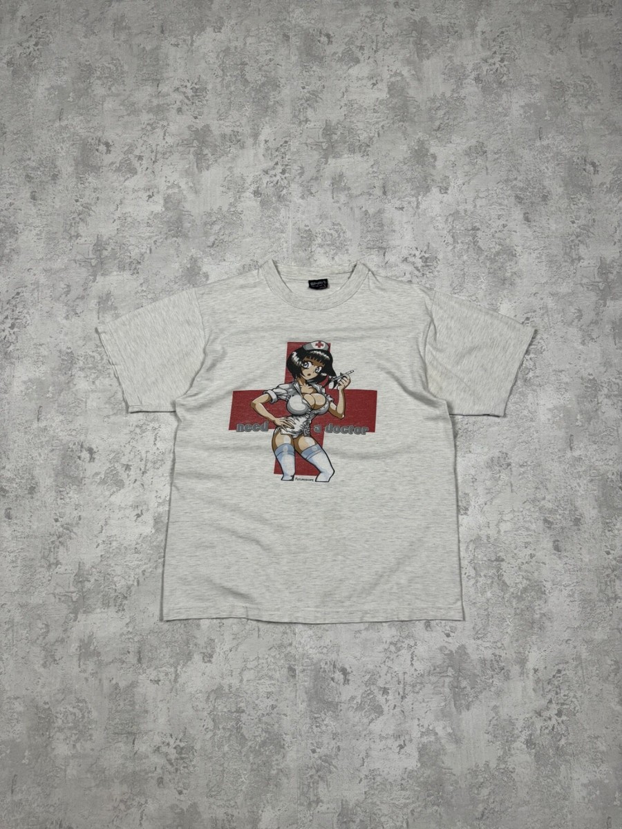 Vintage 90s Spirit Need a Doctor Gray T-shirt Hook Ups Size L | eBay