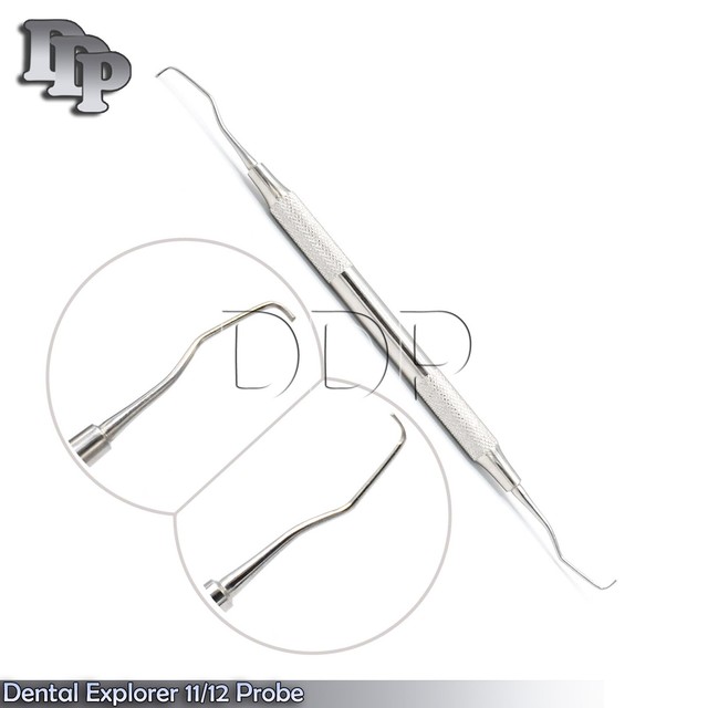 Dental Explorer 11/12 Probe Sickle Endo Diagnostic Surgical Denture Instruments eBay