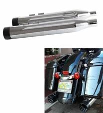 SHARKROAD 4.5" Slip On Mufflers For Harley Touring Exhaust 17-UP Super Nice