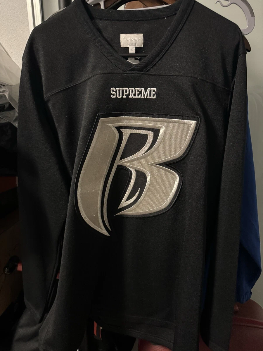 シャツ Supreme 14AW ruff ryders hockey jersey Supreme Ruff Ryders Jersey FW14 Black Size Large Jordan Nike
