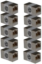10 PCS CAT6 Full Shielded Network RJ45 InLine 8P8C F/F Coupler Cable Extender