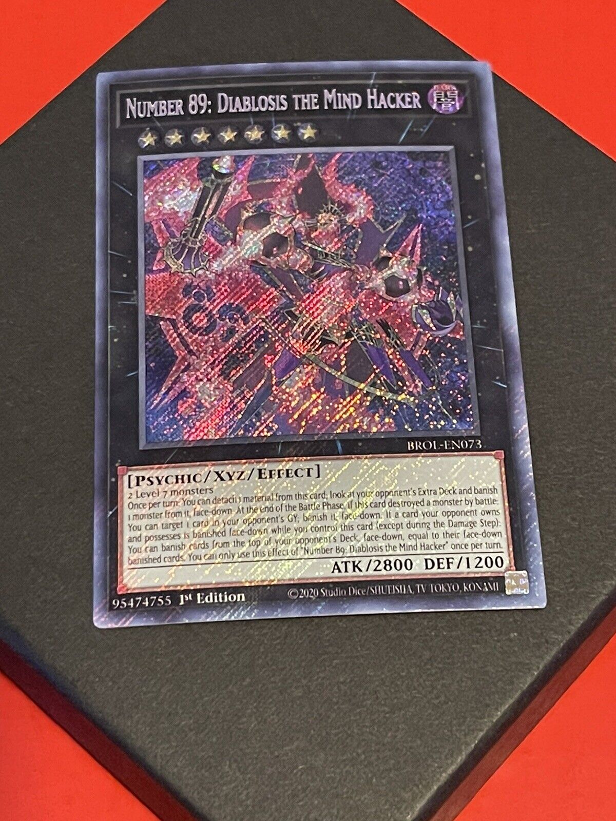 Number 89: Diablosis The Mind Hacker | 1st Ed Secret rare | -MISPRINT- I  YuGiOh