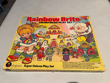 VINTAGE 1983 RAINBOW BRITE Colorforms Super Deluxe Play Set in BOX
