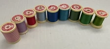 DMC Brillante D’Alsace Thread Lot of 9 Spools- Used