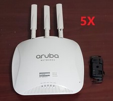Lot of 5x Aruba Instant IAP-224-US APIN0224 Access Point, Bracket, 3x Antenna