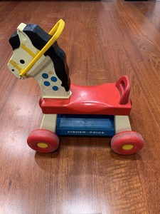 fisher price horse on wheels
