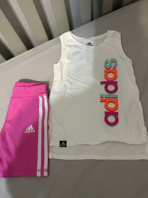 Girls Adidas Cycle Shorts ADIDAS Big Girls High-Waisted Cycling