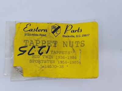 Eastern Motorcycle Parts Tappet Adjusting Screw Lock Nuts x6 Big Twin 18570-38