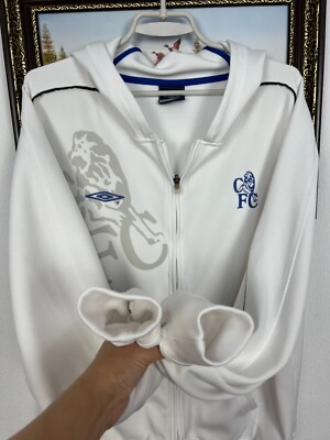 Vintage Umbro Chelsea Football Jacket Soccer Track Top Hoodie