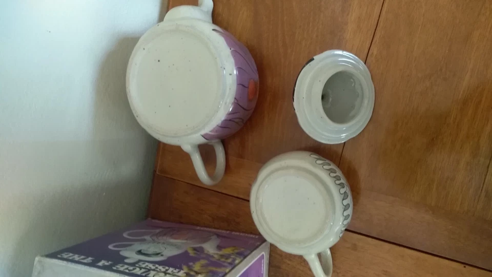 Théière "égoïste" neuve Pierrot en grès du Japon - Photo 3/4