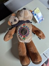 Rare 2000 Limited Treasures Coin Golden Bear Sacagawea  Pomp with Dollar Coin