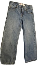 Levis 550 Jeans Boys Size 8 Slim 22x22 Relaxed Fit Straight Leg Blue