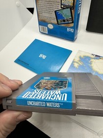 Uncharted Waters Nintendo NES Complete CIB W Map KOEI Rare Near Mint!