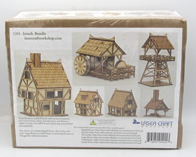 Laser Craft Workshop 1201 Janash Bundle (Fantasy) Terrain Buildings Scenery NIB