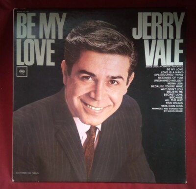 Jerry Vale - Be My Love. 1964 Columbia Records (ML-2181) Mono VG vinyl 