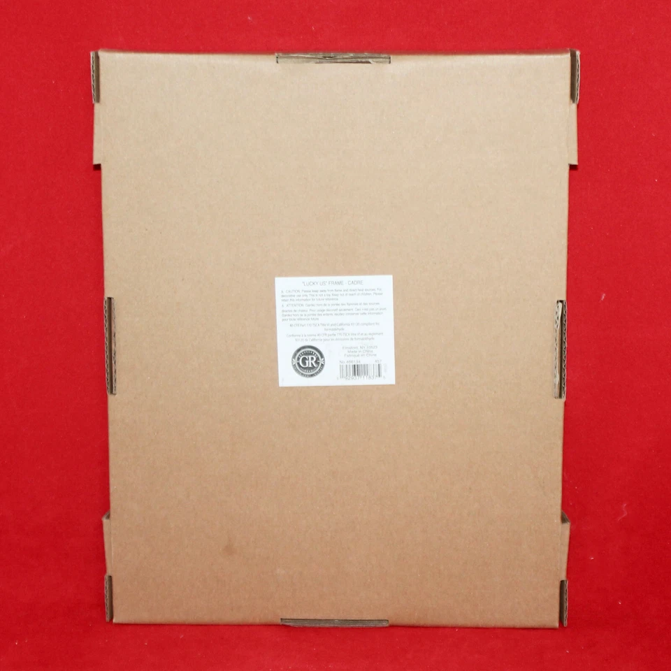 Marco de fotos de boda GRASSLANDS ROAD "Lucky Us" 4 x 6 nudo celta trébol irlandés Foto 3 de 4